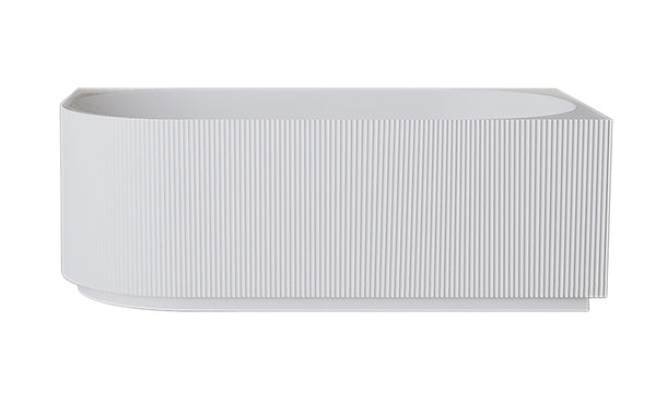 Rivi hoekbad rechts 170 x 80 cm acryl glans wit met waste glans wit