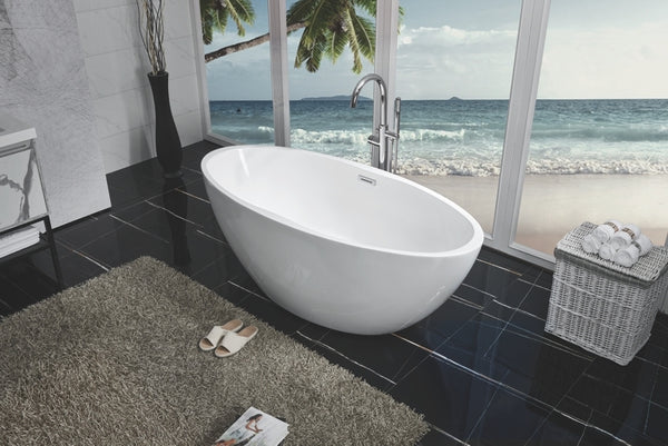 Wiesbaden Oval freestanding bath acrylic 170x78 matt white