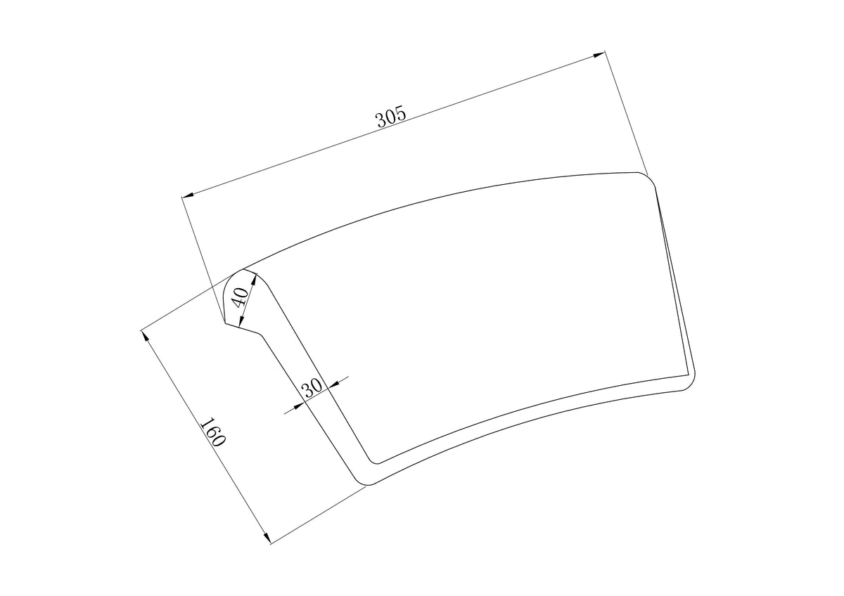 Lijntekening Relax hoofdkussen voor ligbad zwart