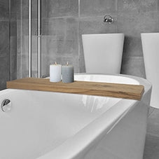 Oak badplanchet robuust 80 x 20 x 5 cm