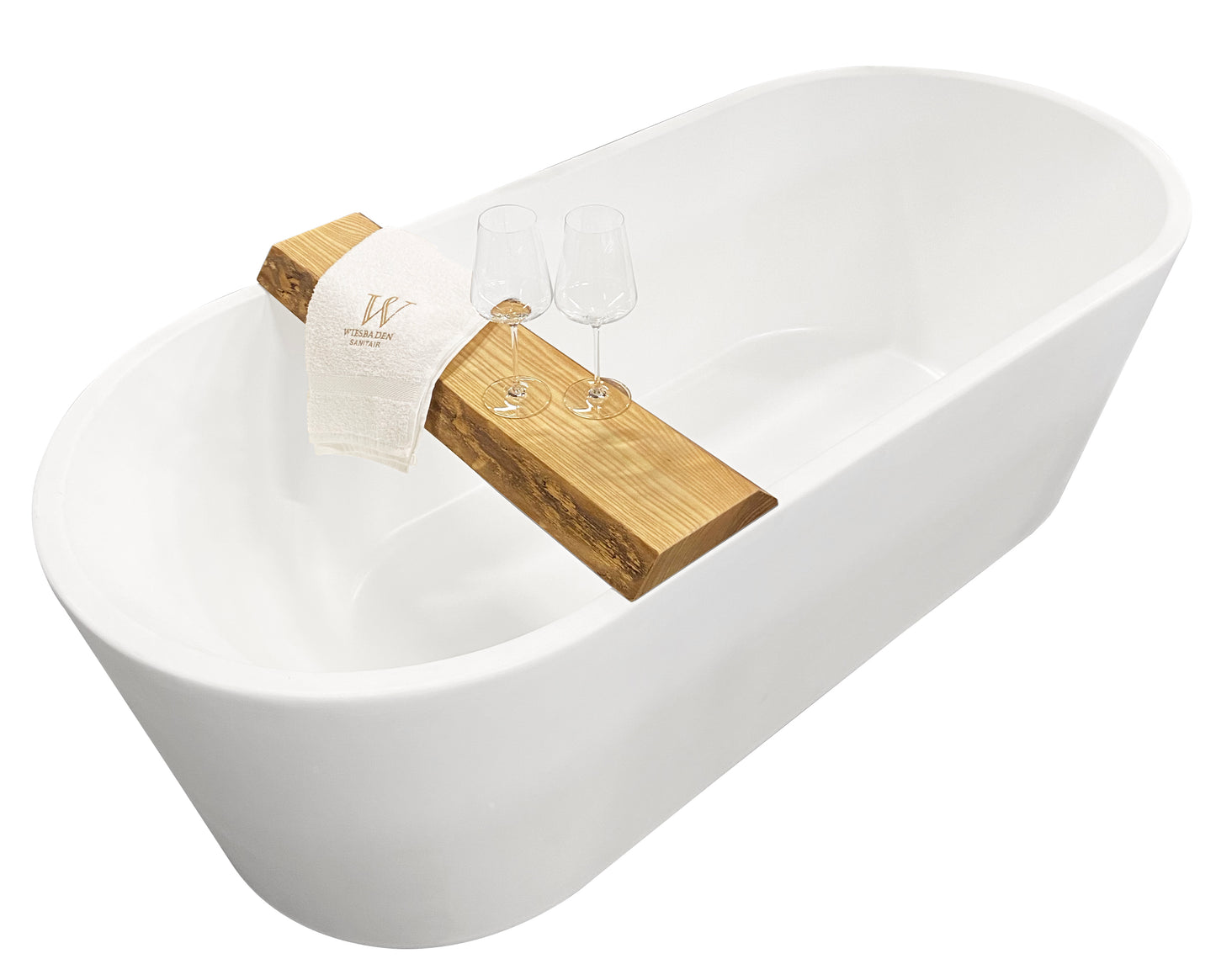 Wiesbaden OAK badplanchet | 80x20x5cm | Robuust - WDtegels