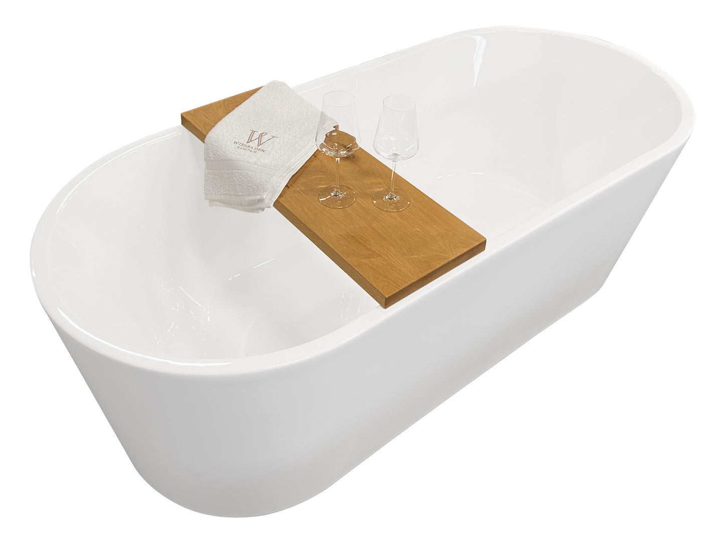 Wiesbaden OAK badplanchet | 80x20x3cm | Strak - WDtegels
