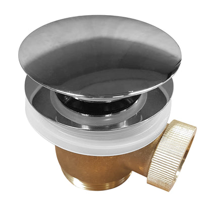 Caral clickwaste voor vrijstaand bad 1 1/2" chroom