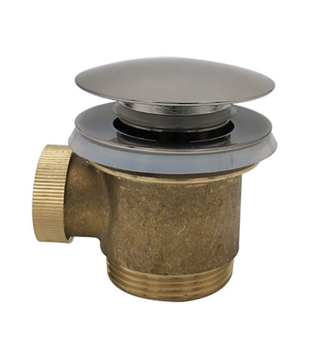 Caral clickwaste voor vrijstaand bad 1 1/2" geborsteld staal