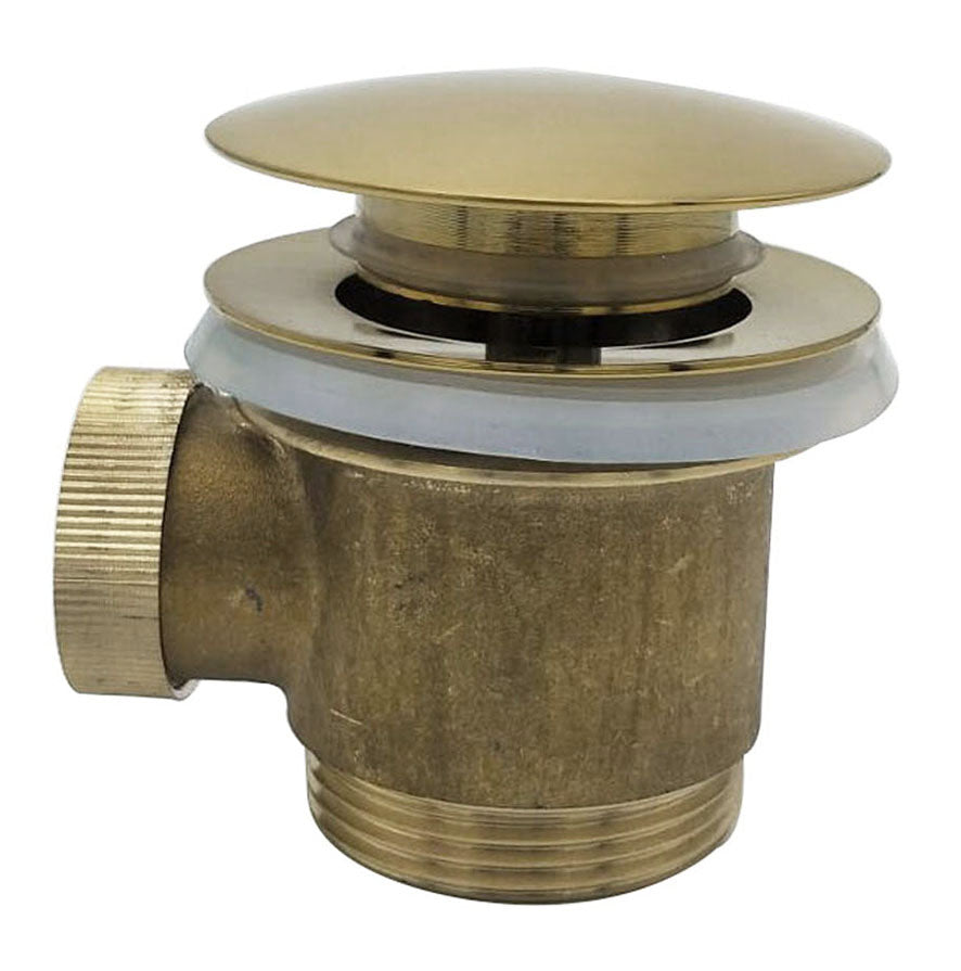 Caral clickwaste voor vrijstaand bad 1 1/2" geborsteld messing PVD