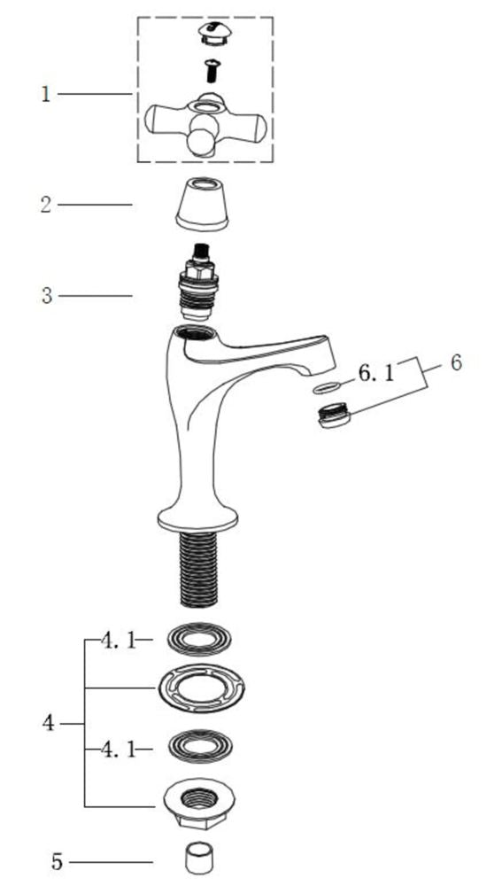 Wiesbaden Lento Toiletkraan 1/2'' chroom - WDtegels