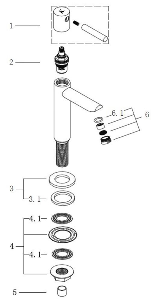 Amador XL toiletkraan chroom 8718053671666