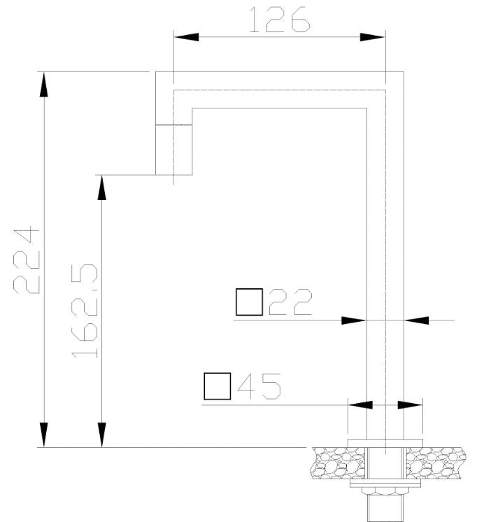 Kappa fonteinkraan 1/2" | Chroom - WDtegels