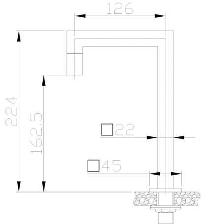 Kappa fonteinkraan 1/2" | Chroom - WDtegels