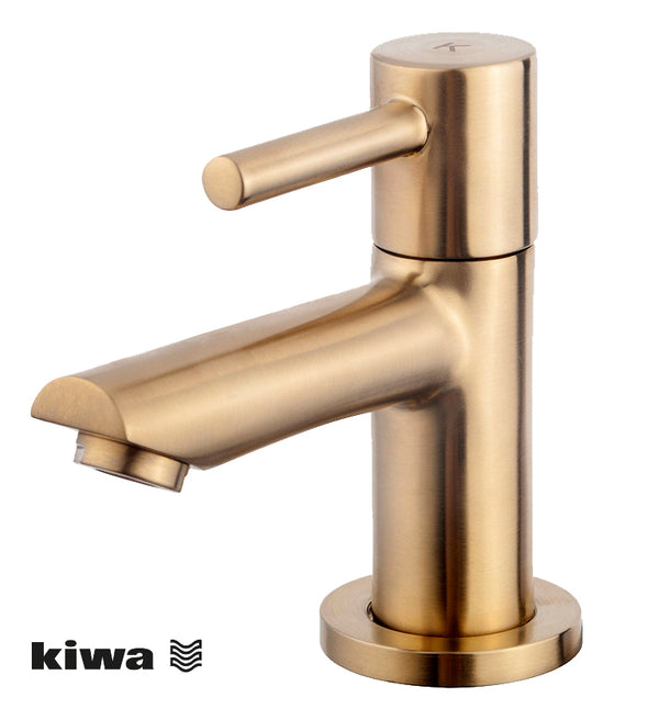 Grifo de lavabo alto Caral Amador Kiwa 1/2'' | Latón cepillado PVD