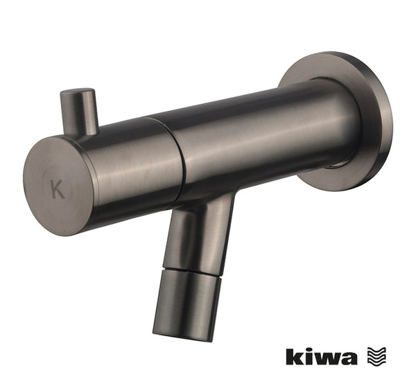 Amador fonteinkraan met muurbevestiging Kiwa 1/2'' | Gunmetal PVD