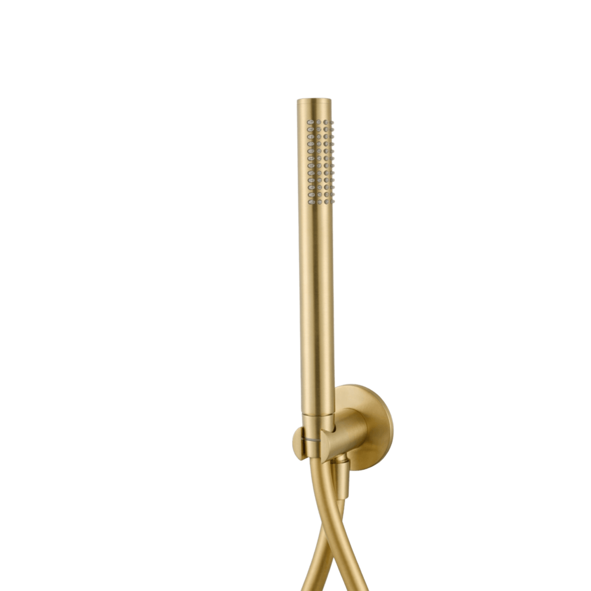 Handdouche met houder van inbouw regendoucheset Terni in goud