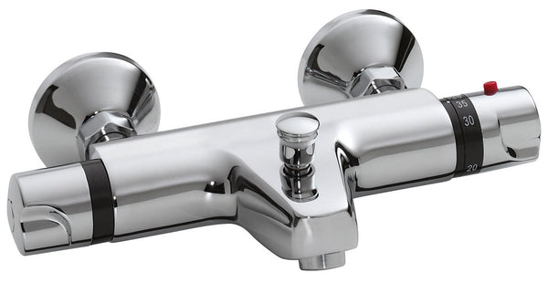 Universal thermostatic bath mixer tap | Chrome