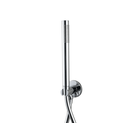 Handdouche met houder van inbouw regendoucheset Terni in chroom