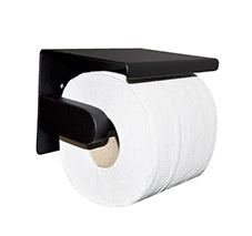 Wiesbaden Brush toiletrolhouder | Mat zwart