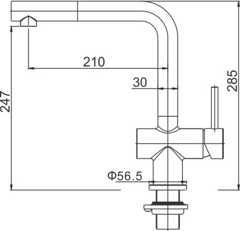 Reno keukenkraan met uittrekbare handdouche RVS 8718858077663