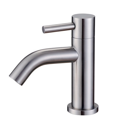 Wiesbaden 304-Verona RVS toiletkraan 1/2'' gebogen uitloop