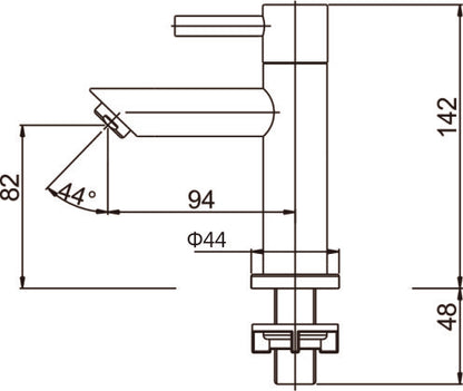 Imola toiletkraan RVS 8718858077724