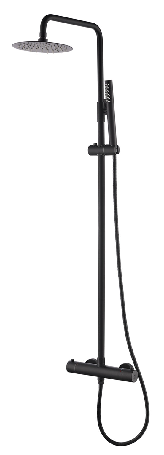 Brush doucheopbouwset 20 cm RVS