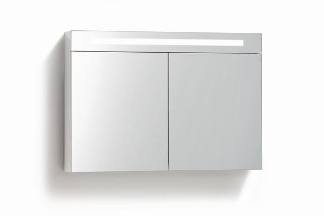 Spiegelkast 100 met LED verlichting Wit - WDtegels