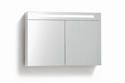 Spiegelkast 100 met LED verlichting Wit - WDtegels
