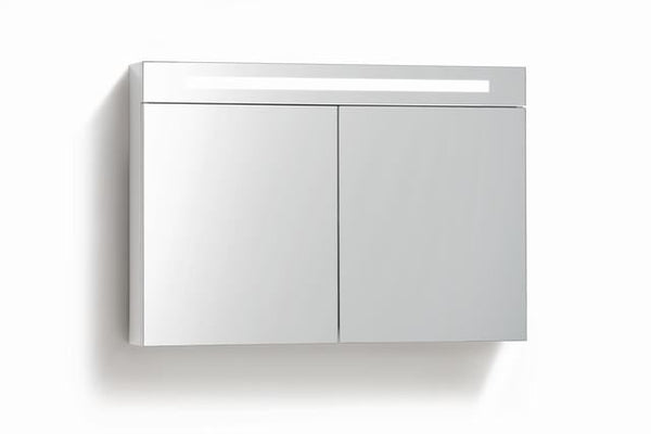 Spiegelkast 80 met LED verlichting Wit
