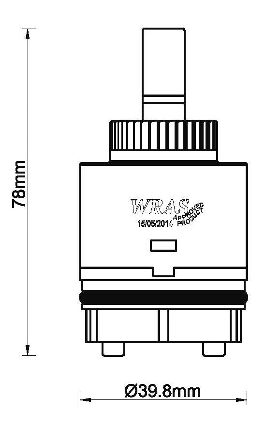 Keramisch binnenwerk Ø40mm hoog model - WDtegels