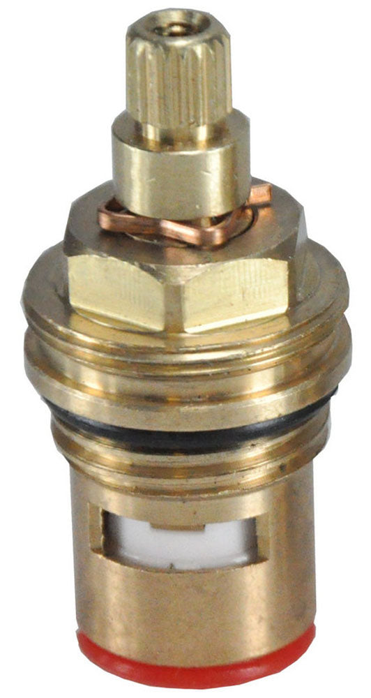 Ceramic spindle 1/2 left closing red