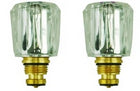 Juego de mecanismos de grifo transparentes 1/2" F/C