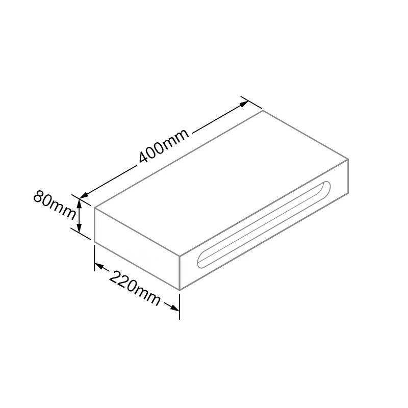 Natuurstenen waskom Rond met massief Wood planchet