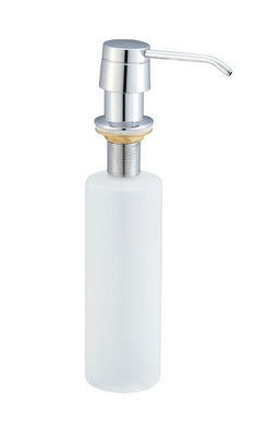 Dispensador de jabón empotrado Wiesbaden, botella de plástico cromado de 250 ml