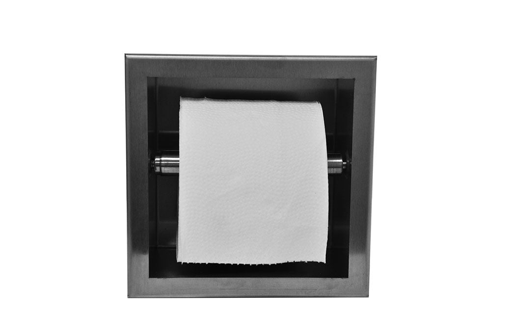 Wiesbaden inbouw-toiletrolhouder RVS - WDtegels