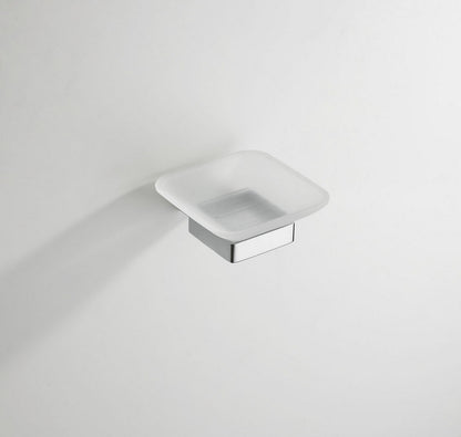 Wiesbaden Eris zeephouder met glas chroom - WDtegels