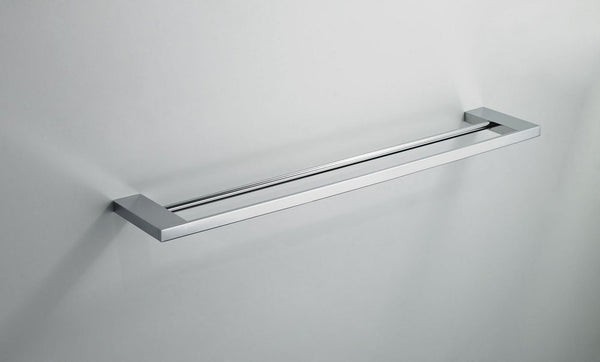 Wiesbaden Eris double towel rack 60cm chrome