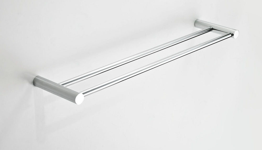 Wiesbaden Ida dubbele handdoekrek 60cm chroom - WDtegels