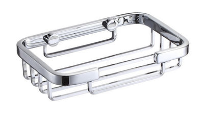 Wiesbaden Domo wire soap holder, straight, chrome