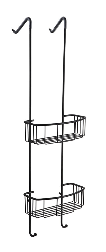 Perchero colgante Wiesbaden Domo negro mate para pared de cristal de 80 cm