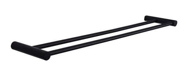 Toallero doble Wiesbaden Ida 60cm negro