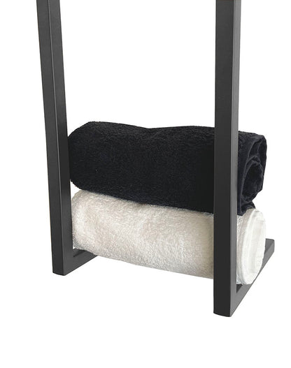 Loft handdoekrek 95x25x20cm gunmetal PVD - productfoto 4