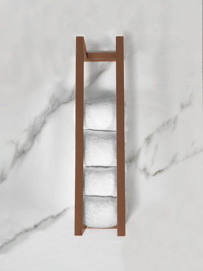 Loft handdoekrek 50x12,5x12,5cm geborsteld brons koper PVD - productfoto 2