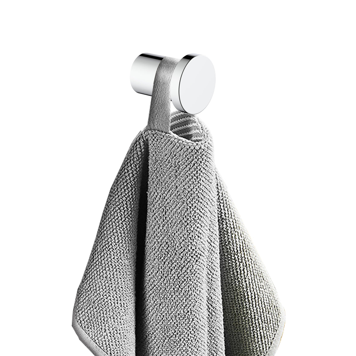 Alonzo handdoekhaak klein chroom - productfoto 2