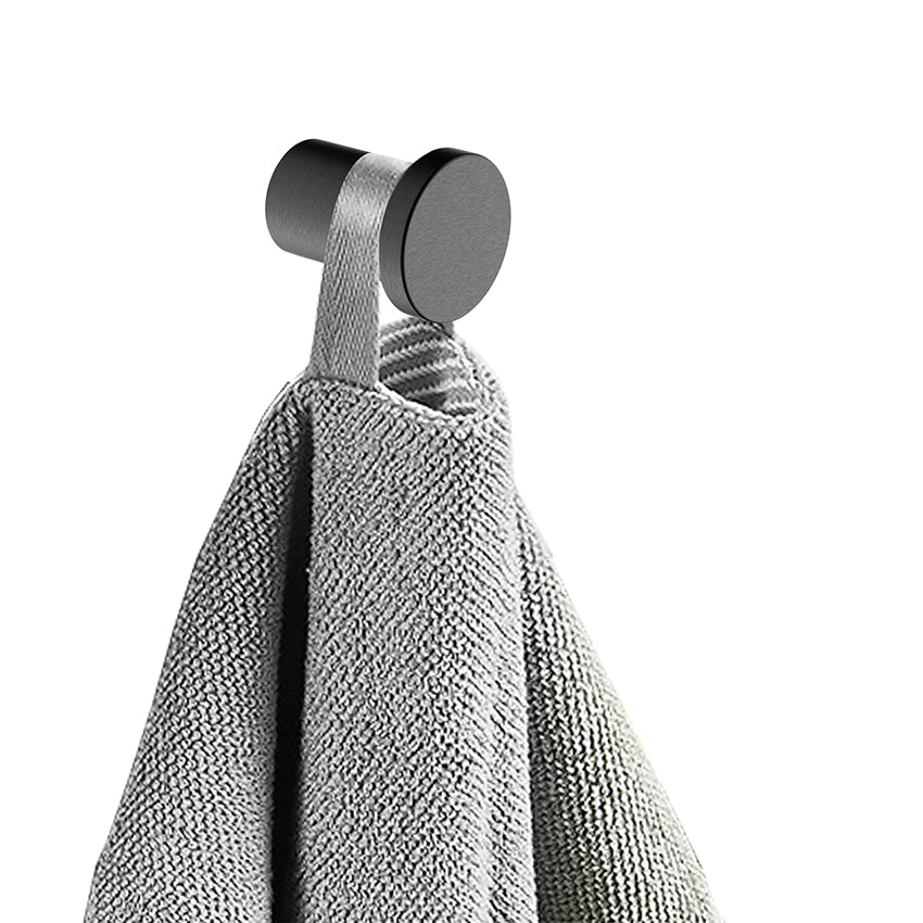 Alonzo handdoekhaak klein gunmetal PVD - productfoto 2