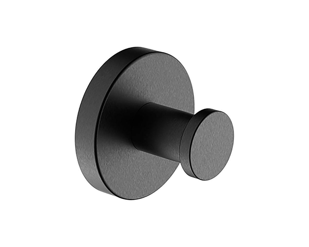 Alonzo handdoekhaak groot gunmetal PVD