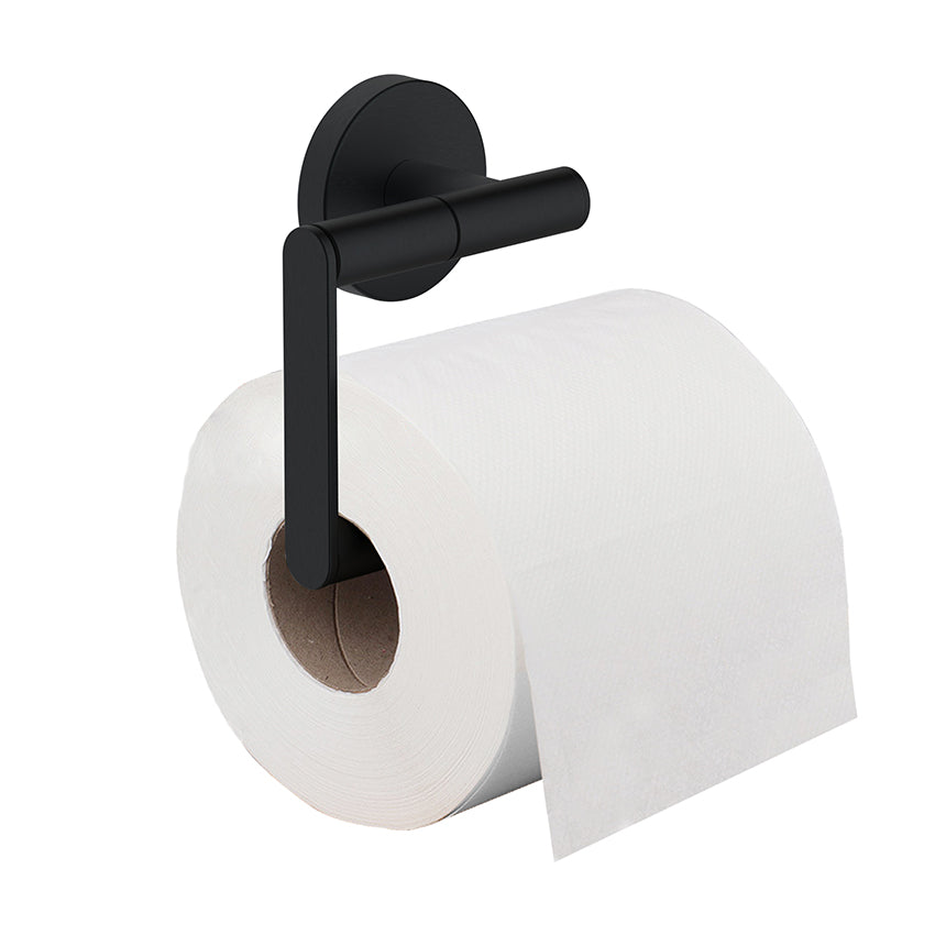 Alonzo toiletrolhouder zonder klep mat zwart - productfoto 2