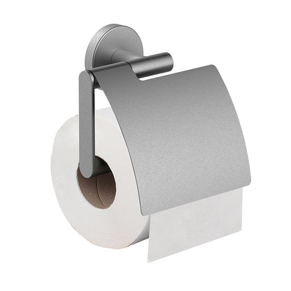 Alonzo toiletrolhouder met klep RVS geborsteld - productfoto 2