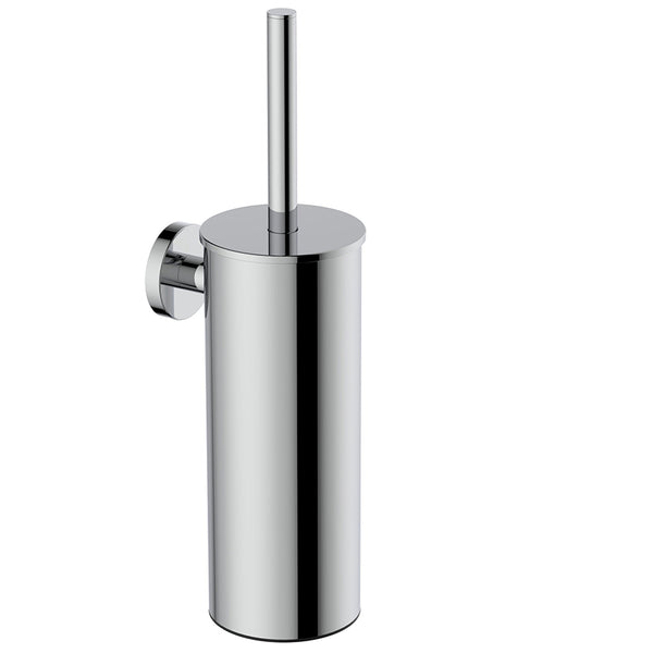 Alonzo toiletborstel met houder | Chroom