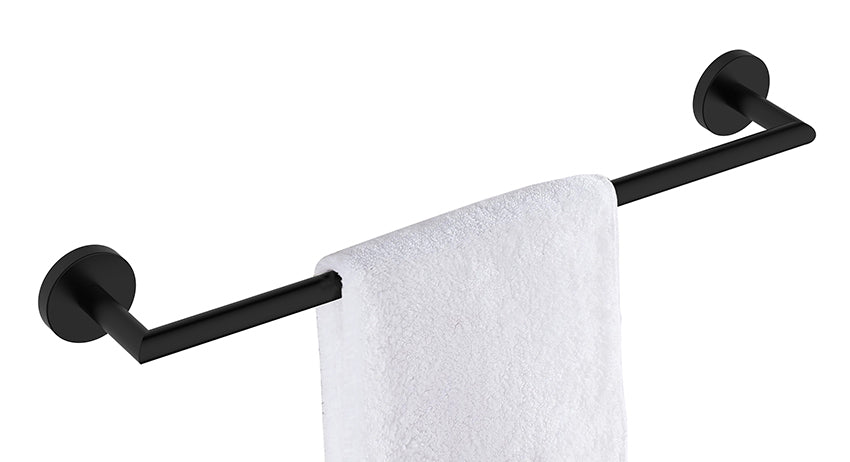 Alonzo handdoekrek 66cm mat zwart - productfoto 2