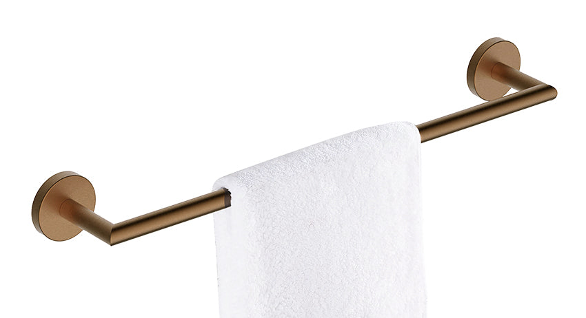 Alonzo handdoekrek 66cm geborsteld brons koper PVD - productfoto 2