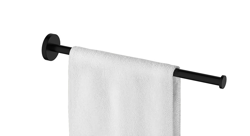 Alonzo handdoekrek 1-armig mat zwart - productfoto 2
