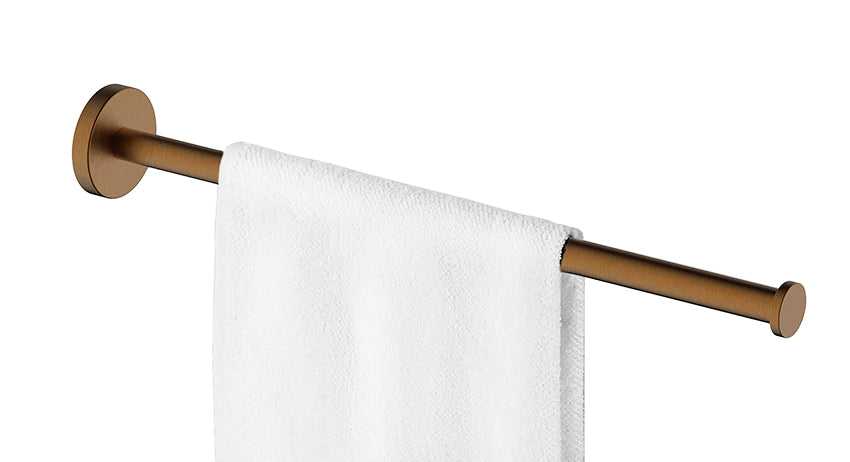 Alonzo handdoekrek 1-armig geborsteld brons koper PVD - productfoto 2